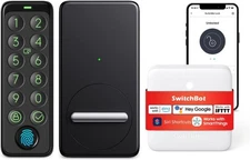SwitchBot WiFi Smart Lock with Keypad Touch, Fingerprint Keyless Entry Door