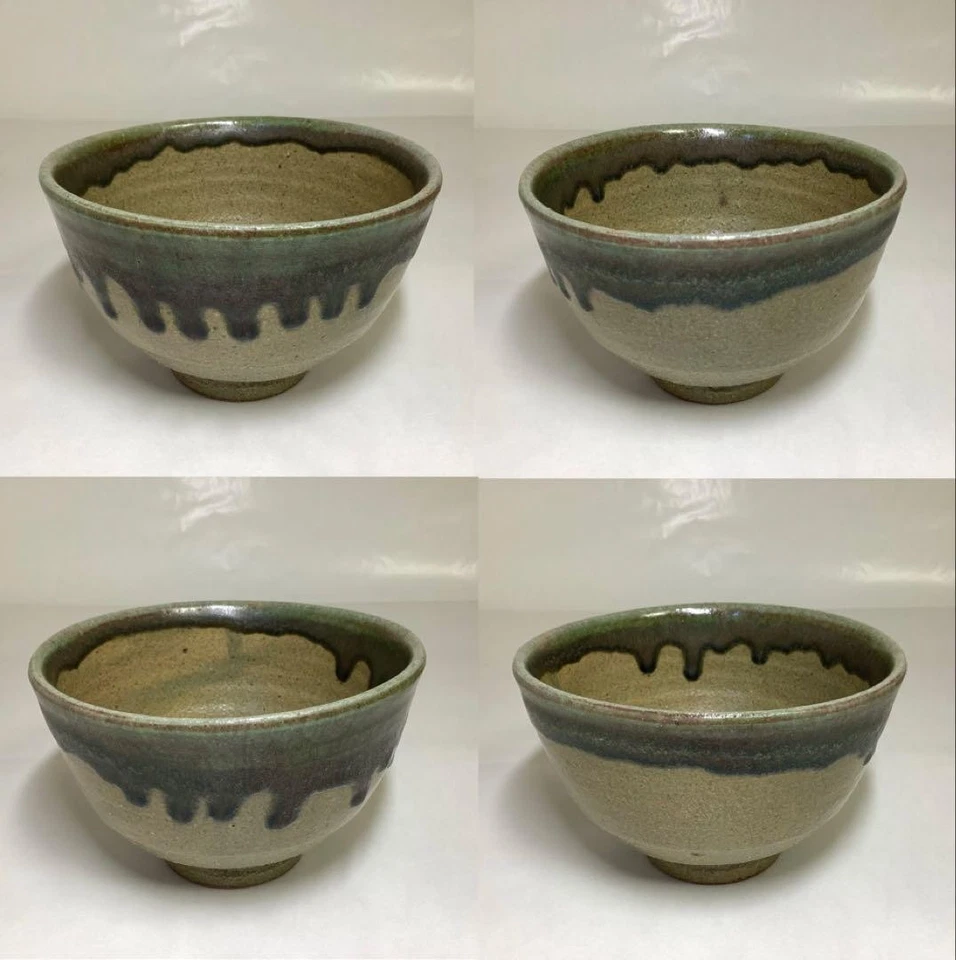 Tazón de té, artículos Kuromuta, Masami Maruta [Irahoso nagashi, pintado en hierro Foto 3 de 4