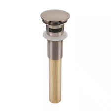 Sinksense 1.5 In. Pop-Up Sink Drain in Nickel for Use with Overflow Hole