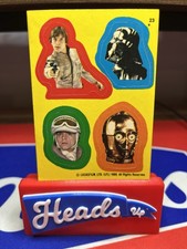 1980 TOPPS STAR WARS EMPIRE STRIKES BACK SERIES 1 STICKER 23 DARTH VADER LUKE