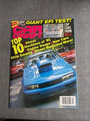 Car Craft Magazine December 1991 Giant EFI Test Top 10 Street Machines Cop Cars