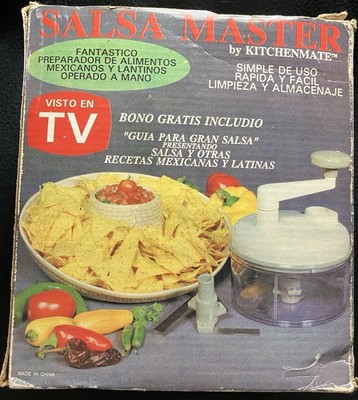 Salsa Master By KitchenMaster &  Pamphlet W/ Recipes.