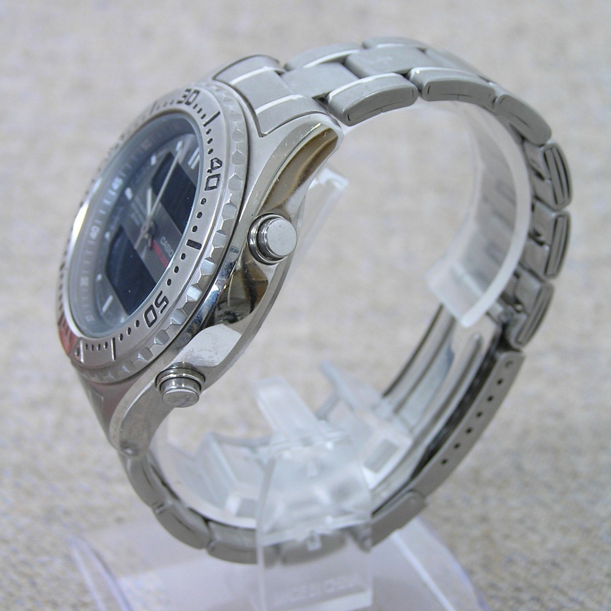 90s CASIO TIMBER CRUISER TIC-110 Military Watch Ana-Digi Japanese