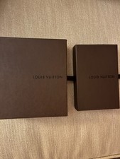 Louis Vuitton dark Brown Gift Box  pull out draw w dustbag  Authentic 2 box