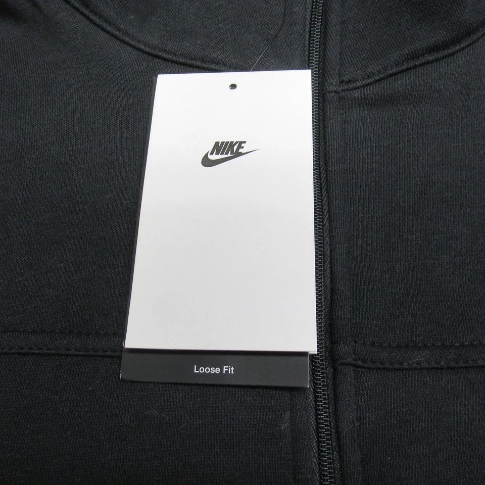 Nike Mameluco Mono Mujer Mediano Negro Manga Larga Icono Choque Polar NUEVO $80 Foto 4 de 4