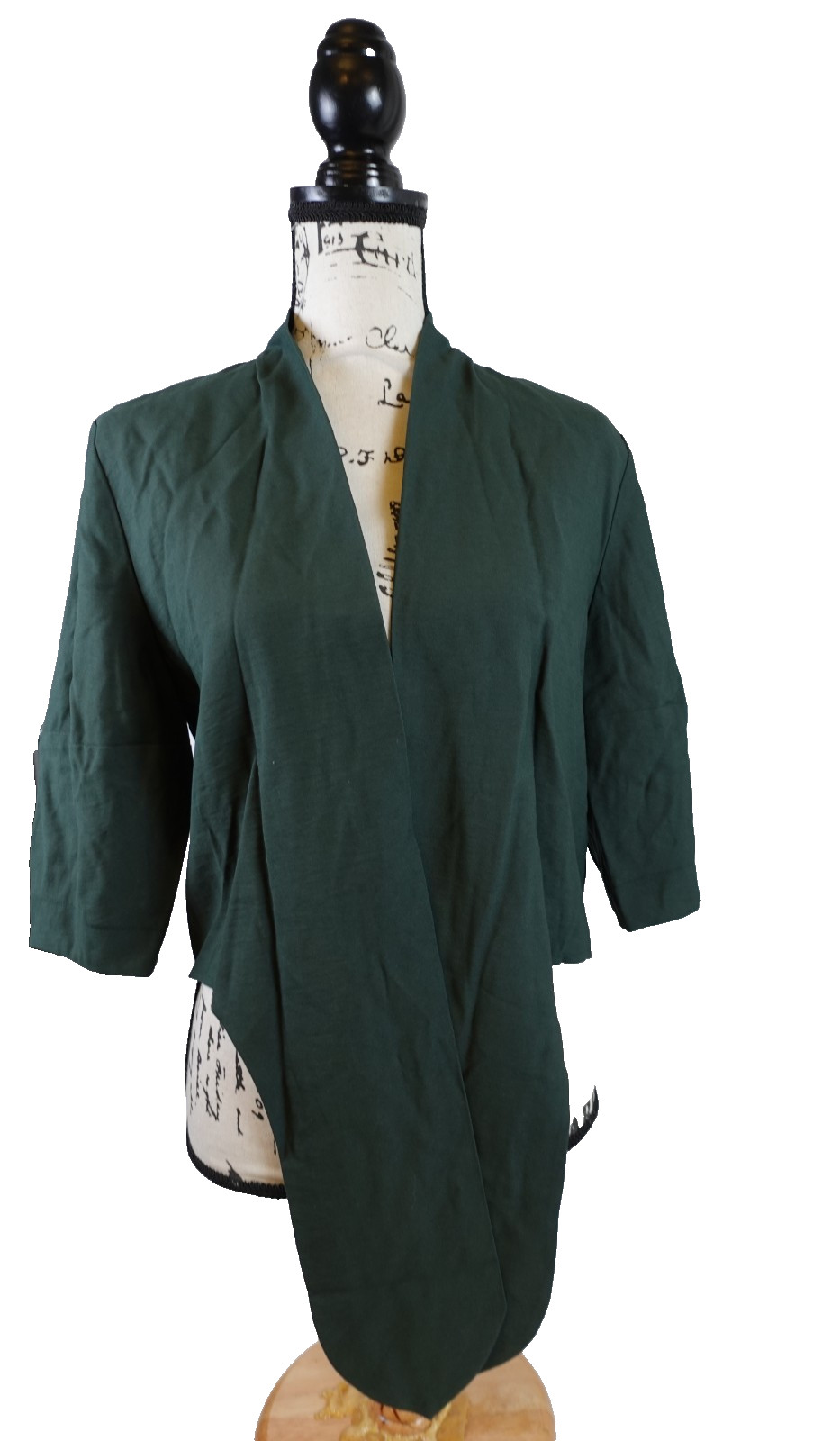 Th SEI Womens Snap Button Blazer Jacket Green Siz… - image 1