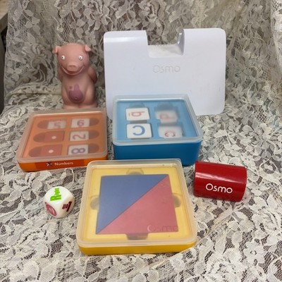 Osmo Genius Starter Kit for iPad Numbers Letters Shapes Dice Pig No Box