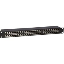 4XEM Cat6A UTP 48-Port Patch Panel Gigabit Ready Rackmount