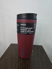 Owala SmoothSip Slider Stainless Tumbler / 20oz / Color: Burgundy Bay