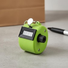 Handheld Tally Counter Portable Design 4-Digit Number Counter Quick Reset Knob