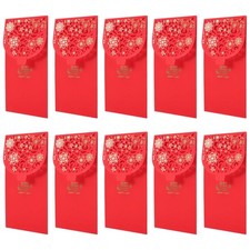 10 St&uuml;ck Chinesisches Neu Jahr Rot Umschl&auml;ge  Geld Umschl&auml;ge Fr&uuml;hlings7674