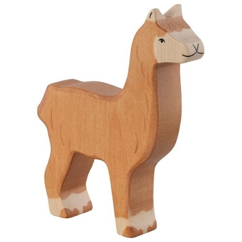 Alpaga en bois Holztiger jouet sain sans plastique pour bébé