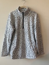Talbots 1/4 Zip Pullover Women Medium Athletic Top Stretch Lightweight