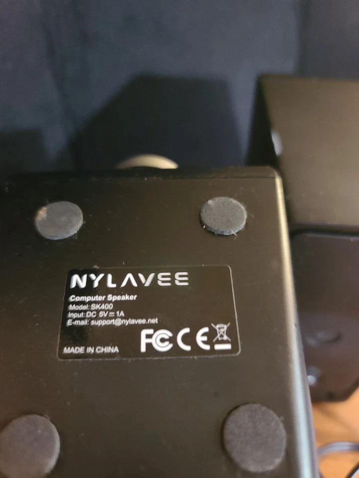 Nylavee PC Gaming Speakers 2.1 Channel Audio USB Or USB-C Port Wired Sub Woofer - Image 3 of 4