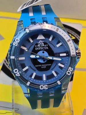 Invicta Subaqua Men's Watch - 44mm Blue w/ Rotating Bezel w/ blue dial New!
