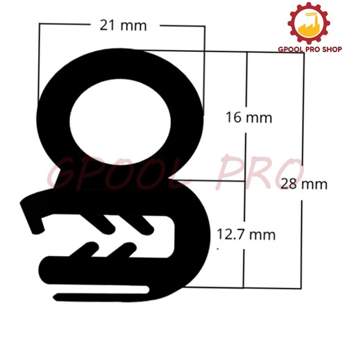 Rubber Car Door Seal Body Mounted Weather Strip OEM Hollow Accessories 13 Feet - Picture 4 of 10