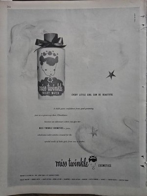 1946 Miss Twinkle Cosmetics every little girl can be beautiful Vintage Ad