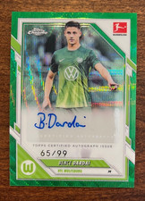 Bence Dardai 2025-26 Topps Chrome Bundesliga Green Wave Auto /99 Color Match