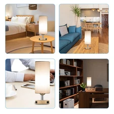 Touch Control Table Lamp Bedside Desk Lamp With E26 LED Bulb Warm White KIRW