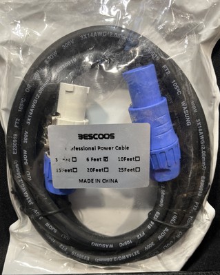 ADJ 6FT Seetronic Powercon Link Cable [SPLC6] idjnow (WTF86)