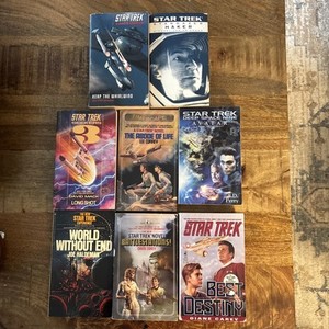 star trek book lot paperback. Eight Books