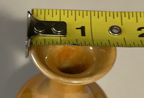 Vaso Lusterware Vintage Cecoslovacchia Mini Bud Porcellana HP Vaso Arancione 4,75”T - Foto 7 di 11