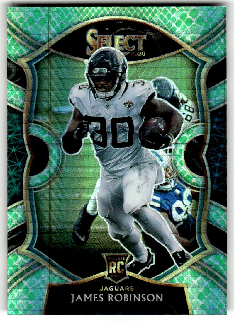2020 Panini Select James Robinson Dragon Scale Prizm #/67 Rookie #88