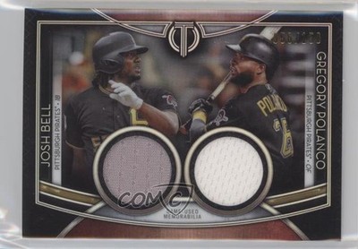 2020 Topps Tribute Dual Player Relics /150 Josh Bell Gregory Polanco #DR-BP 2a9