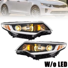 LH&RH Headlights Headlamps Set Fit For 2016-2018 Kia Optima Replacement W/O LED