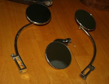 3 Used Mirrors For Vintage Vehicles-not Sure What They Are For