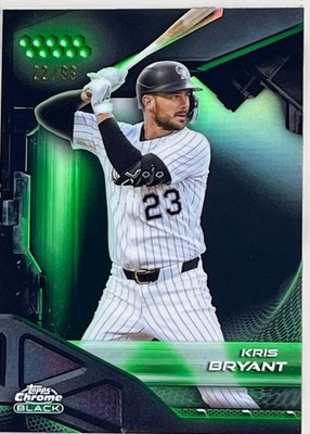 2026 Topps Chrome Black Kris Bryant Green Refractor /99 Rockies #94