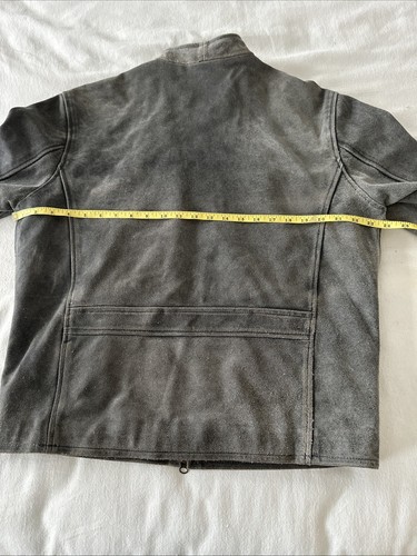 J.Crew Herren Lederjacke schwarz verwittert I Größe L - Bild 17 von 19