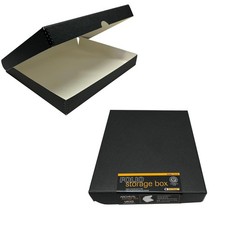 Lineco 11x14 Black Clamshell Archival Folio 11 x 14 x 1.75 Pack of 2 ,