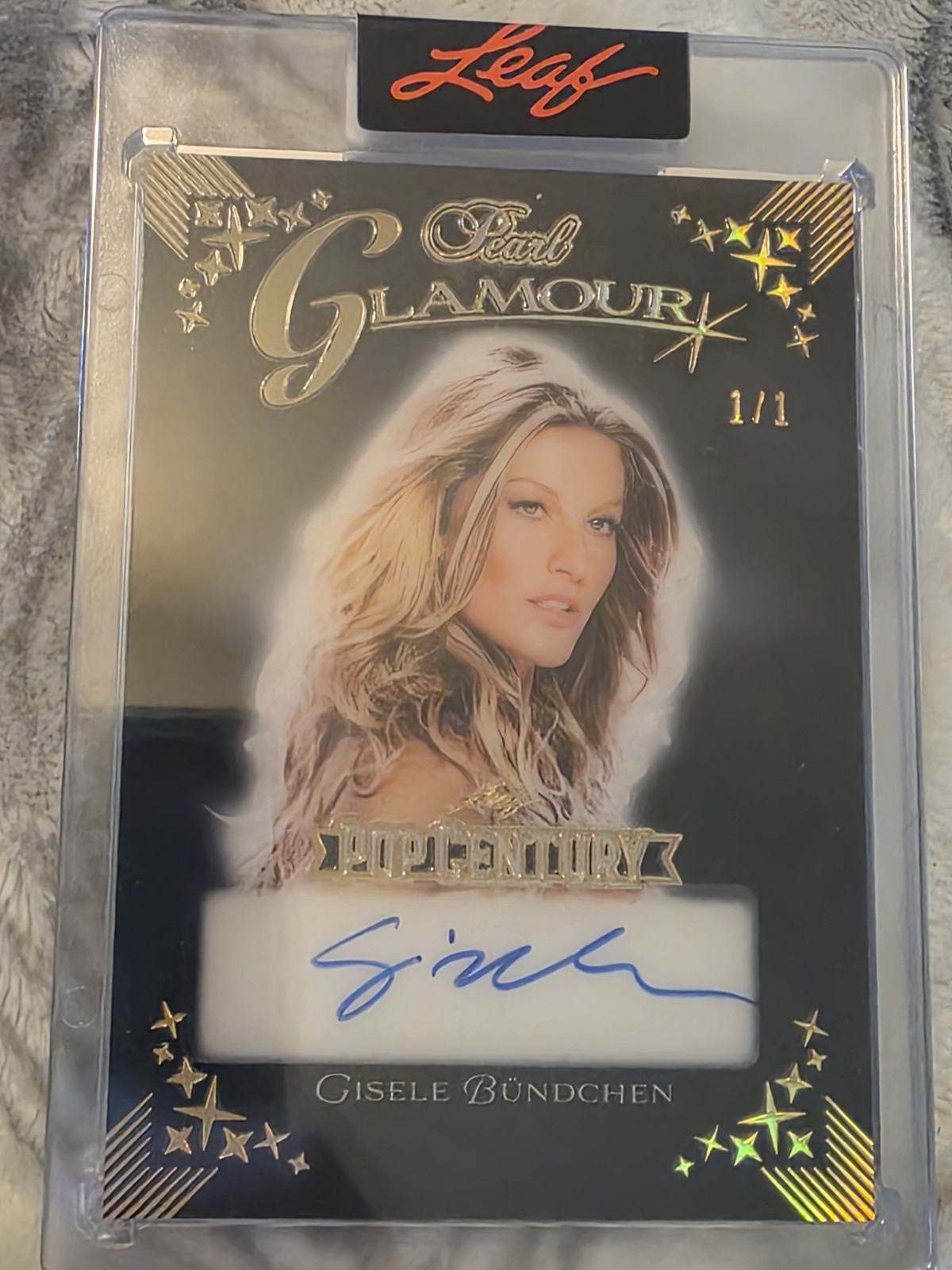 2026 Leaf Pop Century Pearl Gisele Bundchen Auto Autograph 1/1 Glamour Case Hit