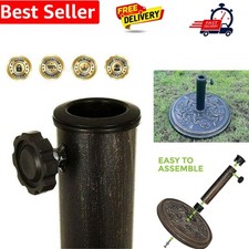 Heavy Duty 9kg Garden Resin Parasol Base Replacement pole and fittings only