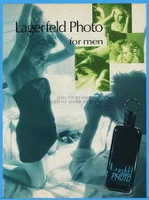1992 Lagerfeld Photo For Men Fragrance Sexy Bedroom Photography Session Print Ad