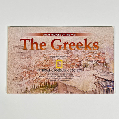 Vintage 1999 National Geographic Ancient Greece Great Peoples of the Past Map