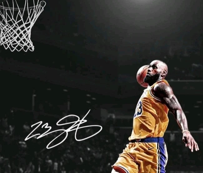 Lebron James Premium Matte Vertical Poster Lakers Basketball No Border