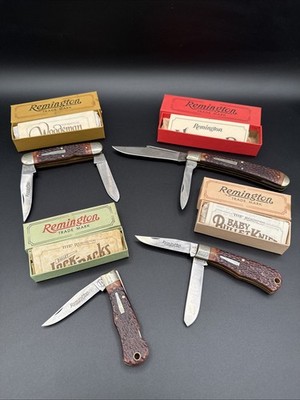 Lot 4 Remington UMC Bullet Knives NIB Mint R1263 R1173 R1173L R4353 Vintage USA!