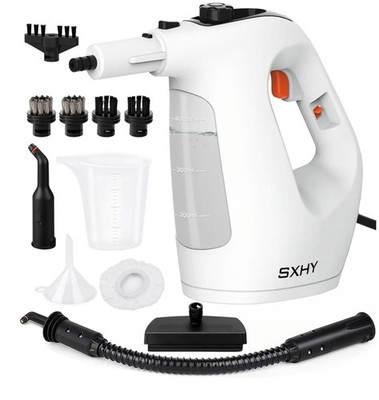 SXHY Handheld Steam Cleaner 400ml Tank Chemical Free with 11 Accessories