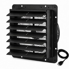 30in Shutter Exhaust Fan Shop 7000CFM Automatic Shutters Wall Mounted Aluminum