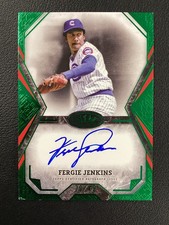 2025 Topps Tier One #TOTA-FJ Fergie Jenkins Autograph Green Foil /49 Chicago