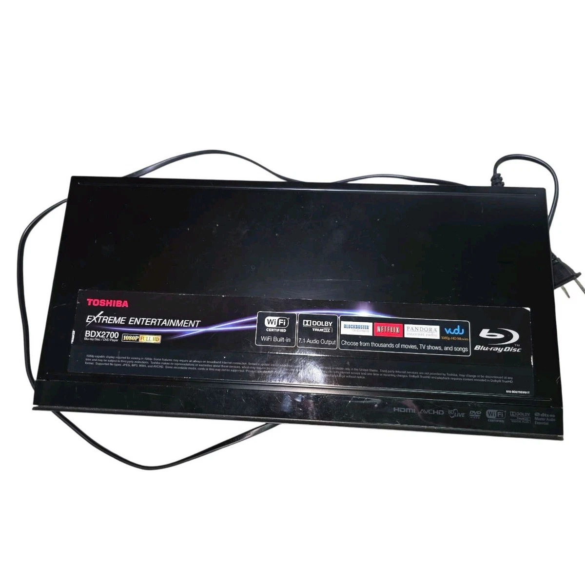 Toshiba DVD & Blu-ray Players with Internet/Media Streamer for