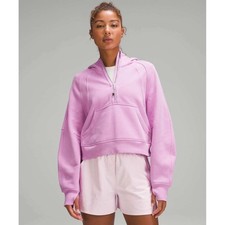 Lululemon Scuba Oversized Half-Zip Hoodie Dahlia Mauve LW3DM4S XS/S