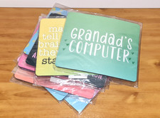 Bundle Of 10 Funny Quote Mouse Mats Pads Desk Computer Office Teacher Gift Set