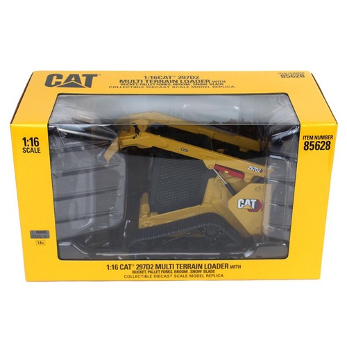 ERTL 1/16 Giallo Alto Dettaglio Caterpillar Tracciabile 272D2 Skid Steer Loader - Foto 3 di 3