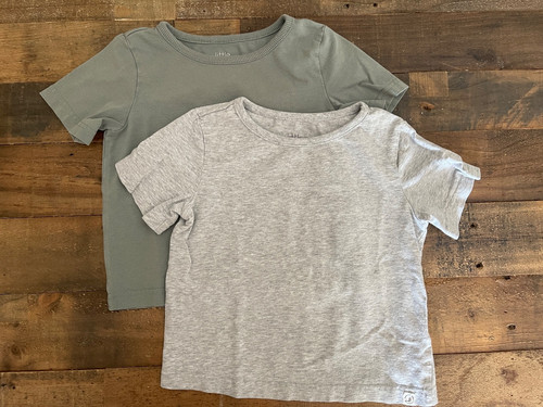 Carter's Little Planet 100% Organic Cotton Gray and Green T-Shirts 2T Toddler