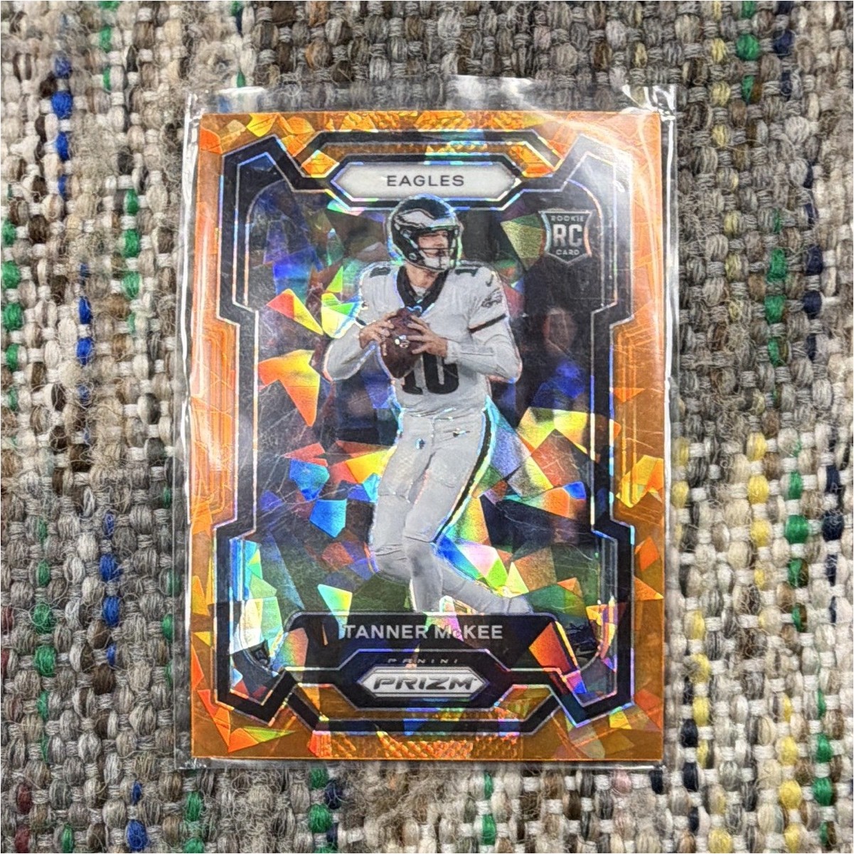 Tanner McKee Panini Prizm #383 Orange Ice