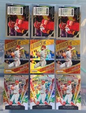 2019 Prizm Bryce Harper 3 Star Gazing+3 Lumber (1 Holo)+ 3 Illumination (1 Holo)