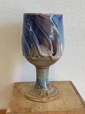 RARE Pottery Chalice Signed Andrew Smith Central Florida Studio